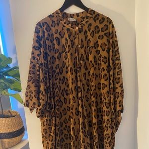 Free People Cheetah Shirt